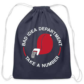Bad Idea Dept Take a Number Cotton Drawstring Bag