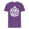King of the Grill Father's Day BBQ Men's Premium T-Shirt - purple