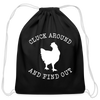 Cluck Around and Find Out Chicken Cotton Drawstring Bag