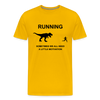 Running Motivation Dinosaur Men's Premium T-Shirt