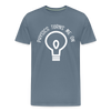 Physics Turns Me On Funny Geek Men's Premium T-Shirt - steel blue