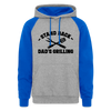 Stand Back Dad's Grilling BBQ Colorblock Hoodie