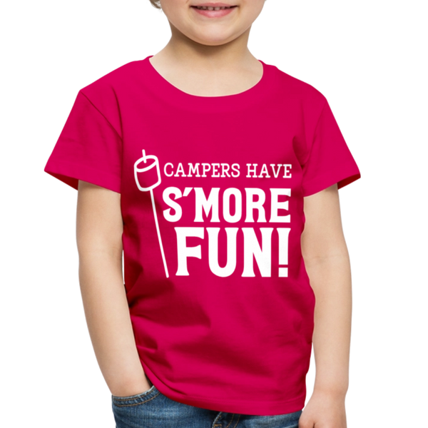 Camper's Have S'More Fun! Funny Camping Toddler Premium T-Shirt - dark pink