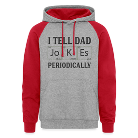 I Tell Dad Jokes Periodically Colorblock Hoodie