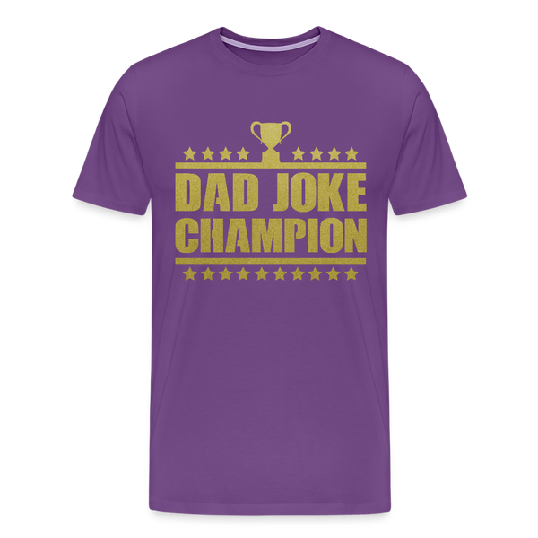 Dad Joke Champion Premium T-Shirt - purple