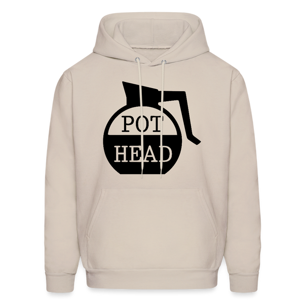 pothead coffee hoodie Pot Head Funny Coffee Men's Hoodie Sand / 2XL