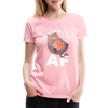 Cat Majestic AF Funny Women’s Premium T-Shirt - pink