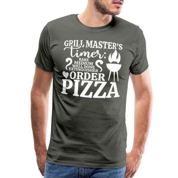 Grill Masters Timer Men's Premium T-Shirt - asphalt gray