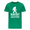 Bigfoot Social Distancing Champion of the World Men's Premium T-Shirt - kelly green