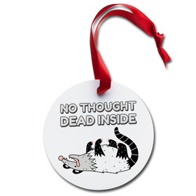 Funny Opossum No Thought Dead Inside Holiday Ornament