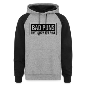 Bad Puns That's How Eye Roll Colorblock Hoodie