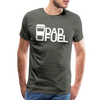 Dad Fuel Funny Coffee Men's Premium T-Shirt - asphalt gray