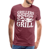 Grillers Gonna Grill BBQ Men's Premium T-Shirt - heather burgundy