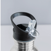 Ain't No Hood Like Fatherhood Funny Water Bottle - silver
