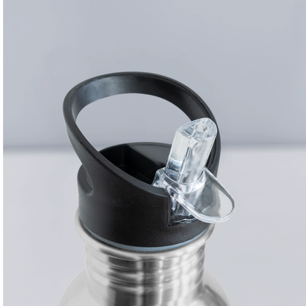 Ain't No Hood Like Fatherhood Funny Water Bottle - silver