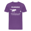 Running Motivation Dinosaur Men's Premium T-Shirt