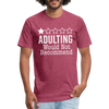 1 Star Adulting Fitted Cotton/Poly T-Shirt by Next Level