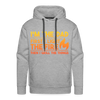 I'm the Dad First I Light the Fire Then I Grill the Things BBQ Men’s Premium Hoodie - heather grey