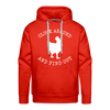 Cluck Around and Find Out Chicken Men’s Premium Hoodie - red