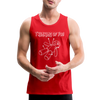 Thinking of You Voodoo Doll Men’s Premium Tank - red