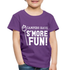 Camper's Have S'More Fun! Funny Camping Toddler Premium T-Shirt - purple