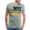 Why are you all up in my Grill? Funny BBQ Men's Premium T-Shirt