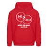 Dad Jokes Where the Magic Happens Funny Men's Hoodie - red