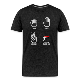 Rock, Paper, Scissors, Table Saw Funny Men's Premium T-Shirt