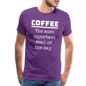 Coffee The Most Important Meal of the Day Funny Men's Premium T-Shirt