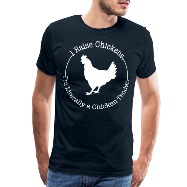 Chicken Tender Funny Men's Premium T-Shirt - deep navy