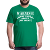 Warning May Talk About my Meat Men's Premium T-Shirt