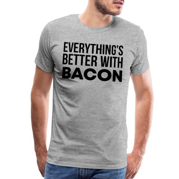 Everythings's Better with Bacon Men's Premium T-Shirt - heather gray