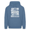 Ain't No Hood Like Fatherhood Funny Father's Day Men's Hoodie - denim blue