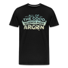 All of the Good Science Puns ARGON Nerd Men's Premium T-Shirt - black