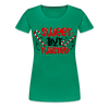 Sweet But Twisted Candy Cane Women’s Premium T-Shirt - kelly green