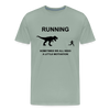Running Motivation Dinosaur Men's Premium T-Shirt