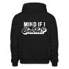 Mind if I Smoke Funny BBQ Gildan Heavy Blend Adult Hoodie - black