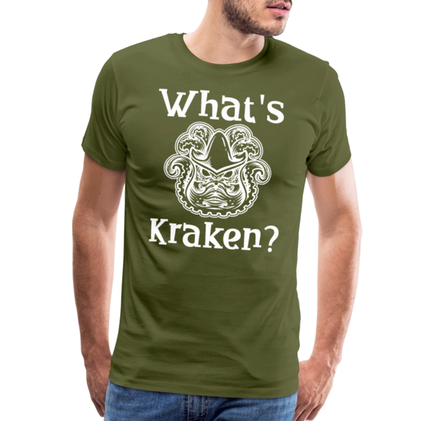 What's Kraken? Men's Premium T-Shirt - olive green