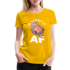 Cat Majestic AF Funny Women’s Premium T-Shirt - sun yellow