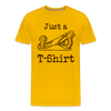 Just a Plane T-Shirt Men's Premium T-Shirt - sun yellow