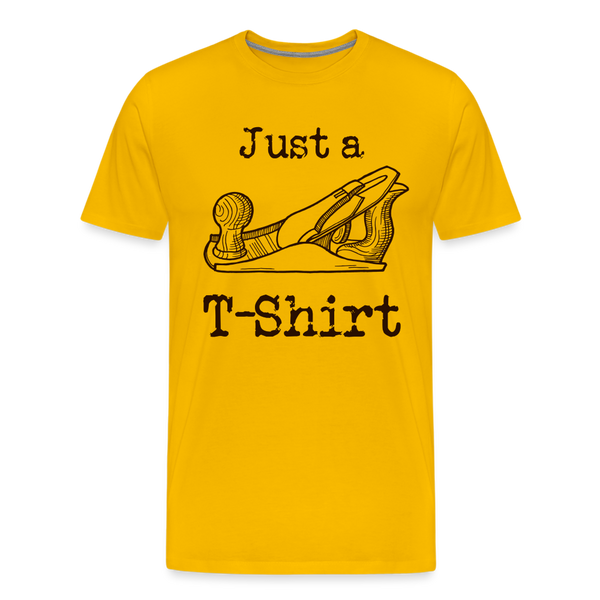 Just a Plane T-Shirt Men's Premium T-Shirt - sun yellow