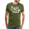 One Fly Dad Fly Fishing Men's Premium T-Shirt - olive green