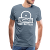 Size Matters Saw Funny Men's Premium T-Shirt - steel blue