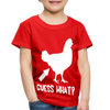 Guess What Chicken Butt Toddler Premium T-Shirt - red