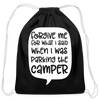 Forgive Me Parking Camper Funny Cotton Drawstring Bag