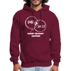 Dad Jokes Where the Magic Happens Funny Men's Hoodie - burgundy