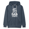 King of the Dad Jokes Men’s Premium Hoodie - heather denim