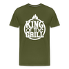 King of the Grill Father's Day BBQ Men's Premium T-Shirt - olive green