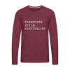 Parenting Style: Survivalist Men's Premium Long Sleeve T-Shirt - heather burgundy