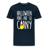 Halloween Puns are so Corny Men's Premium T-Shirt - deep navy
